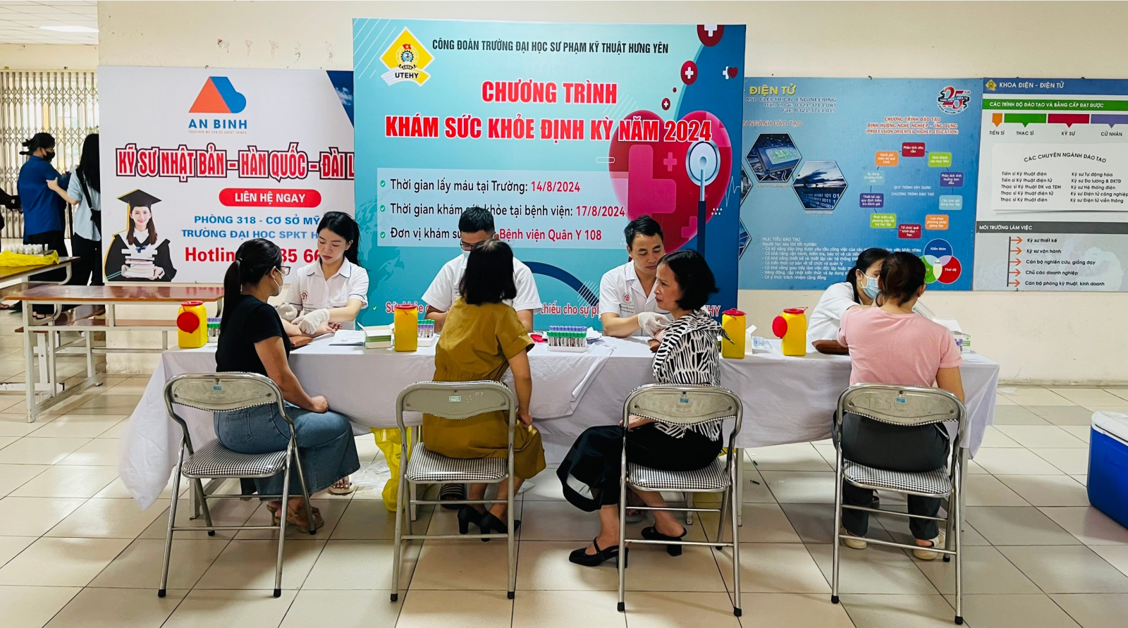 CÔNG ĐOÀN TRƯỜNG ĐẠI HỌC SPKT HƯNG YÊN TỔ CHỨC   “BỮA CƠM CÔNG ĐOÀN” VÀ KHÁM SỨC KHOẺ ĐỊNH KỲ   CHO VIÊN CHỨC, NGƯỜI LAO ĐỘNG NĂM 2024