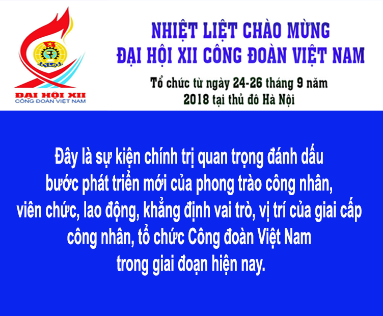 Đẩy mạnh các hoạt động tuyên truyền Đại hội XII Công đoàn Việt Nam
